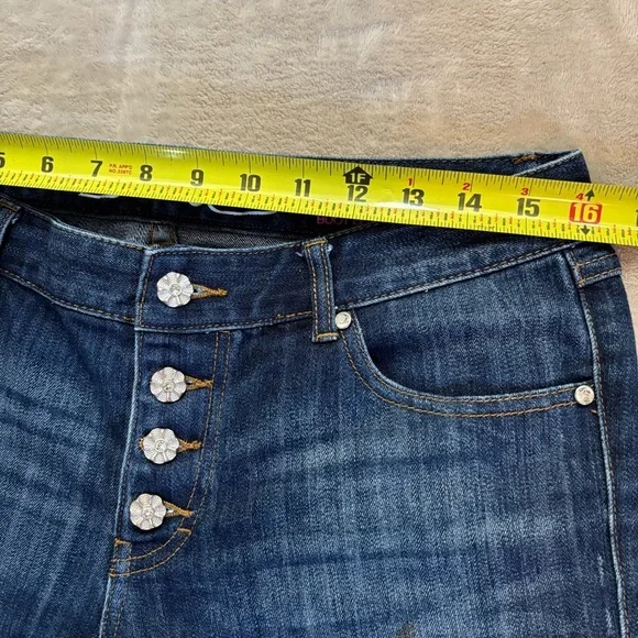 INC Denim Button Fly Regular Fit Boot Leg Jeans Size 8 - Picture 4 of 9